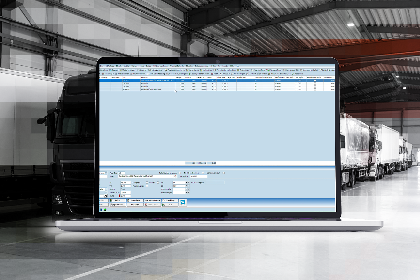 Schmitz Cargobull Schnittstelle in WERBAS//KSR NET