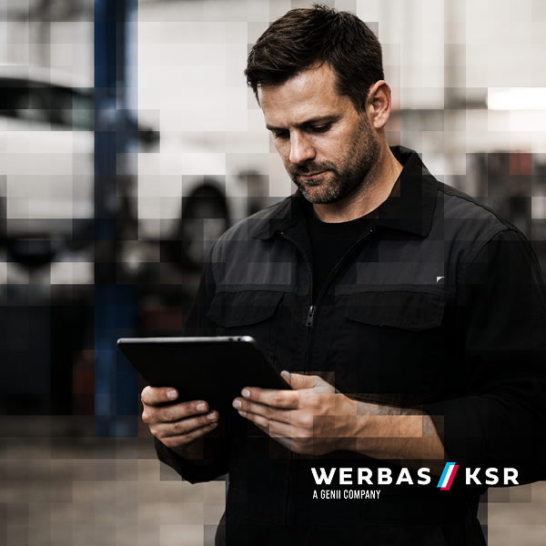 Mit WERBAS//KSR NXT bist du bereit für technikaffine Kunden in deiner Werkstatt